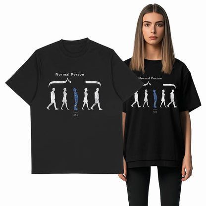 COOLMIND Normal Person Funny Graphic T-Shirt | Unisex