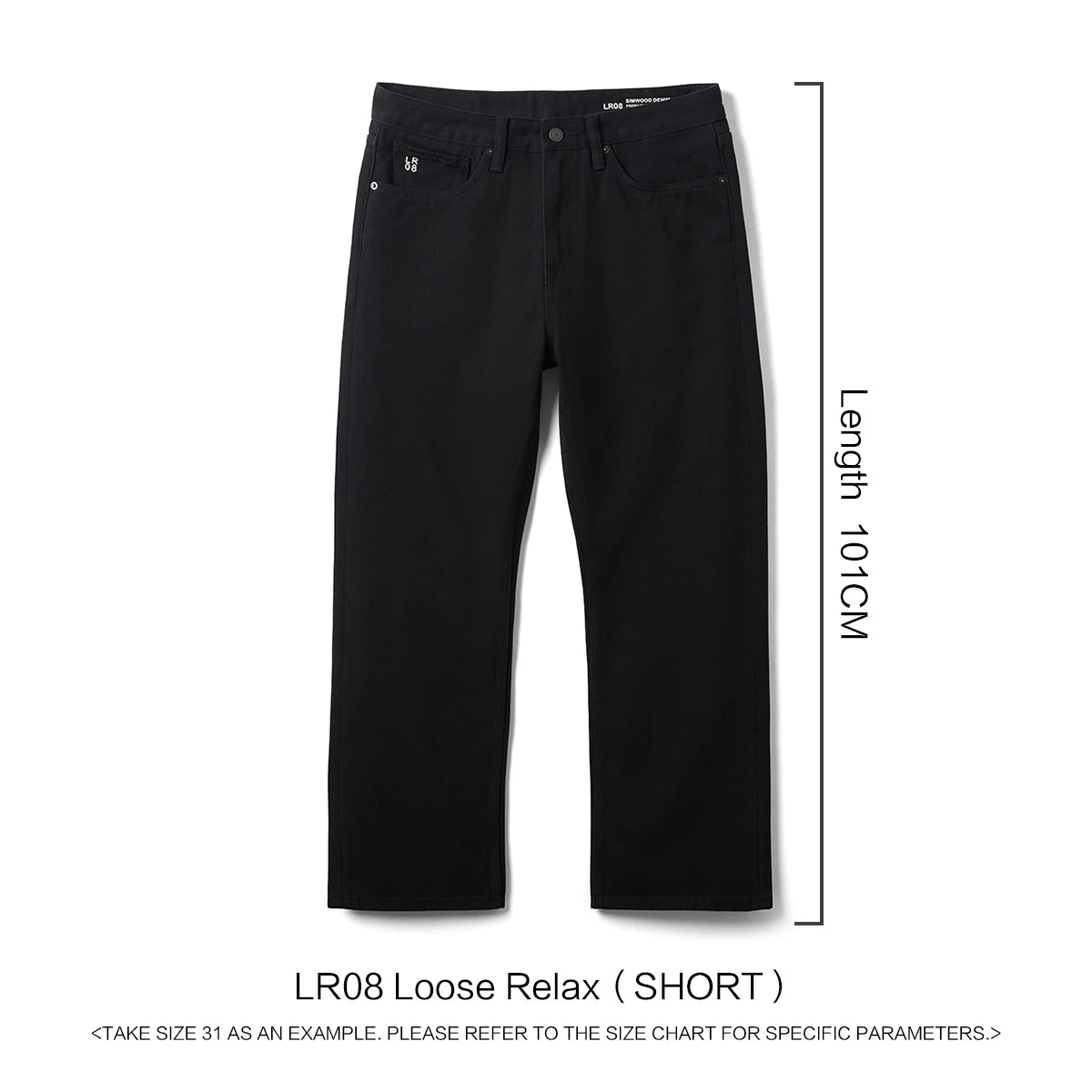 SIMWOOD 2026 Spring New Loose Relax 11.3oz Washed Vintage Jeans Men Plus Size Denim Trousers