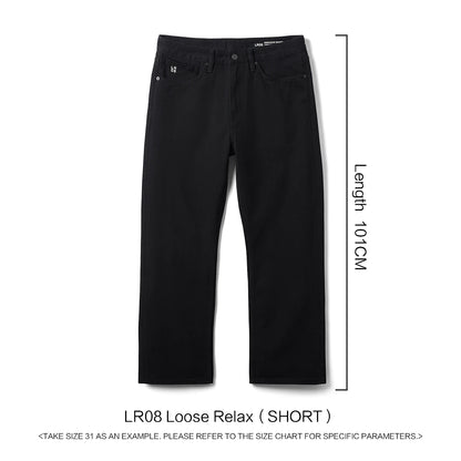 SIMWOOD 2026 Spring New Loose Relax 11.3oz Washed Vintage Jeans Men Plus Size Denim Trousers