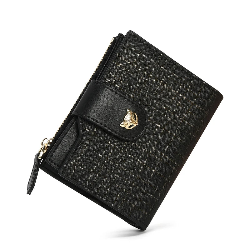 FOXER Cowhide Leather Women's Short Wallet