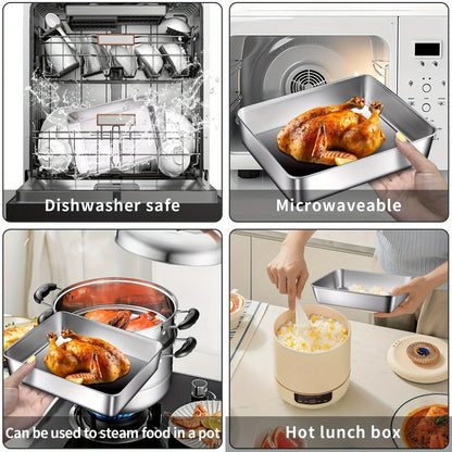 1/2/3/4/5/6Pcs Stainless Steel Food Containers