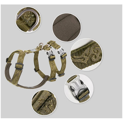 TRUELOVE  Pet Harness Double-H Nylon Personalized Dog Harness NO PULL Reflective Breathable Adjustable YH1803