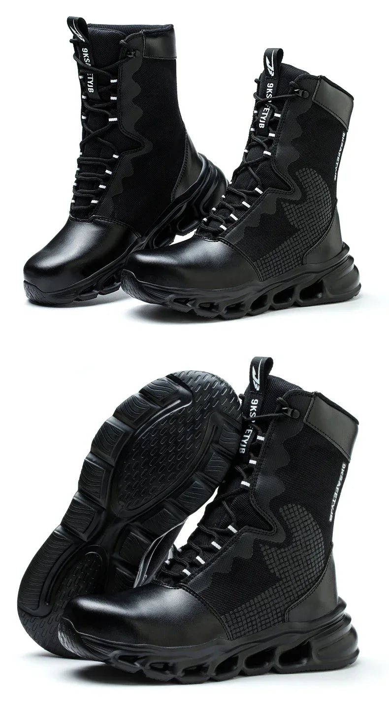 Kankeirr Indestructible Men's Steel Toe Work Boots - ShopHub