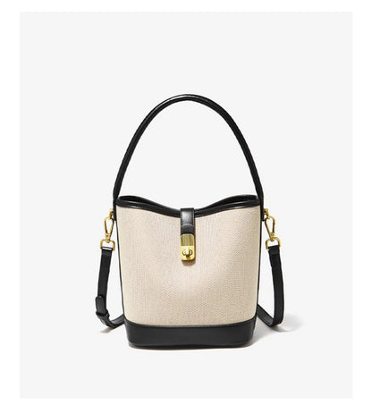 FOXER 2026 New Women's Handbag PVC Leather Lady Bucket Bag Fashion Shoulder Bag Light Luxury Best Gift for Wife,Lover