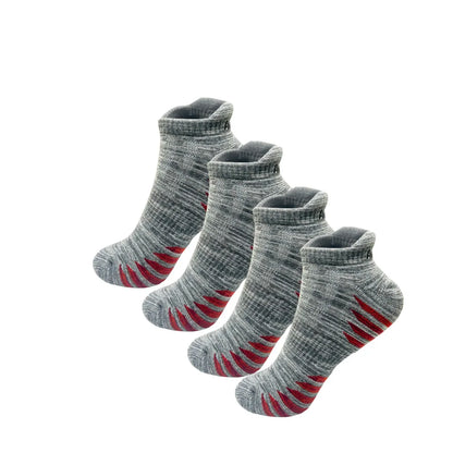 2/4 Pairs Cushioned Cotton Ankle Socks – Men & Women Low-Cut Athletic Sports Socks Habicare