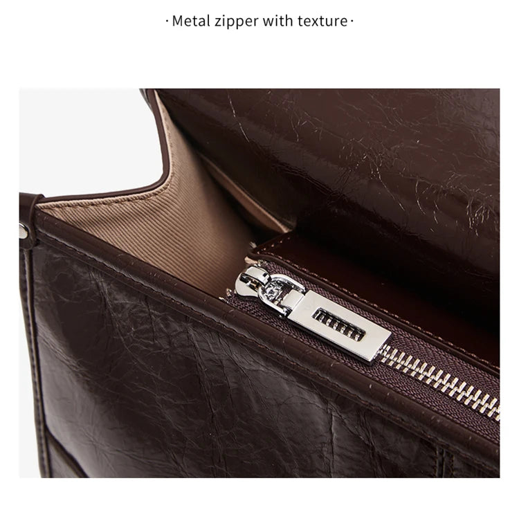 FOXER Women's Genuine Leather Shoulder Bag
