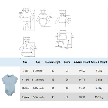Kids Tales Sunny Days Bamboo-Blend Short-Sleeve Baby Bodysuit