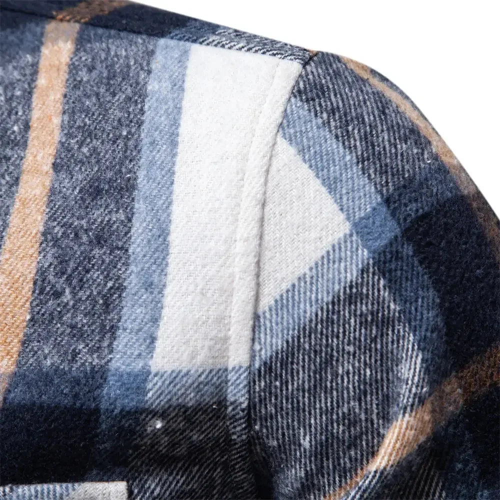 AIOPESON Thicken Plaid Shirts - ShopHub