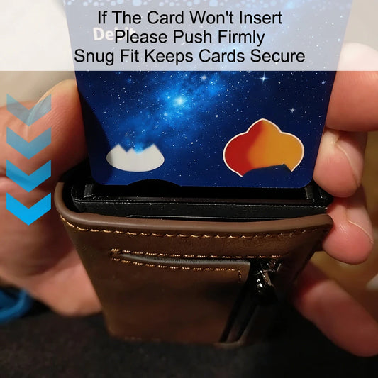 DIENQI C2501H1 PU Pop-Up Card Holder | Three Finishes