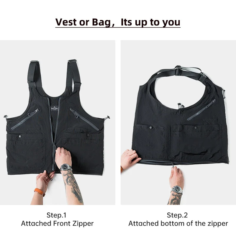 MADEN Convertible Utility Vest & Bag