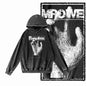 COOLMIND G20 Acid-Washed Black Graphic Hoodie