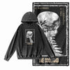 COOLMIND G14 Acid-Washed Black Printed Hoodie