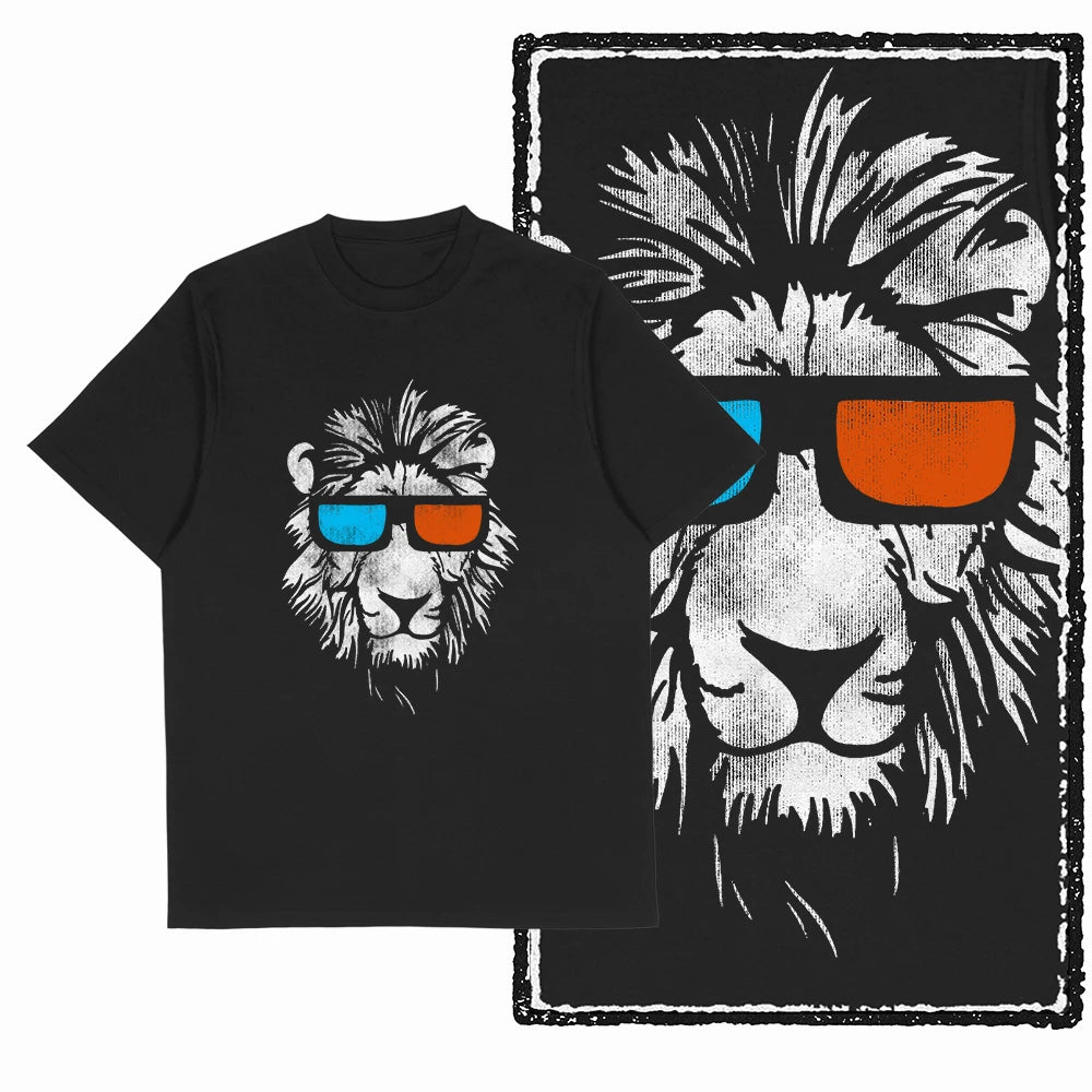 COOLMIND MAV Lion Graphic Cotton Tee