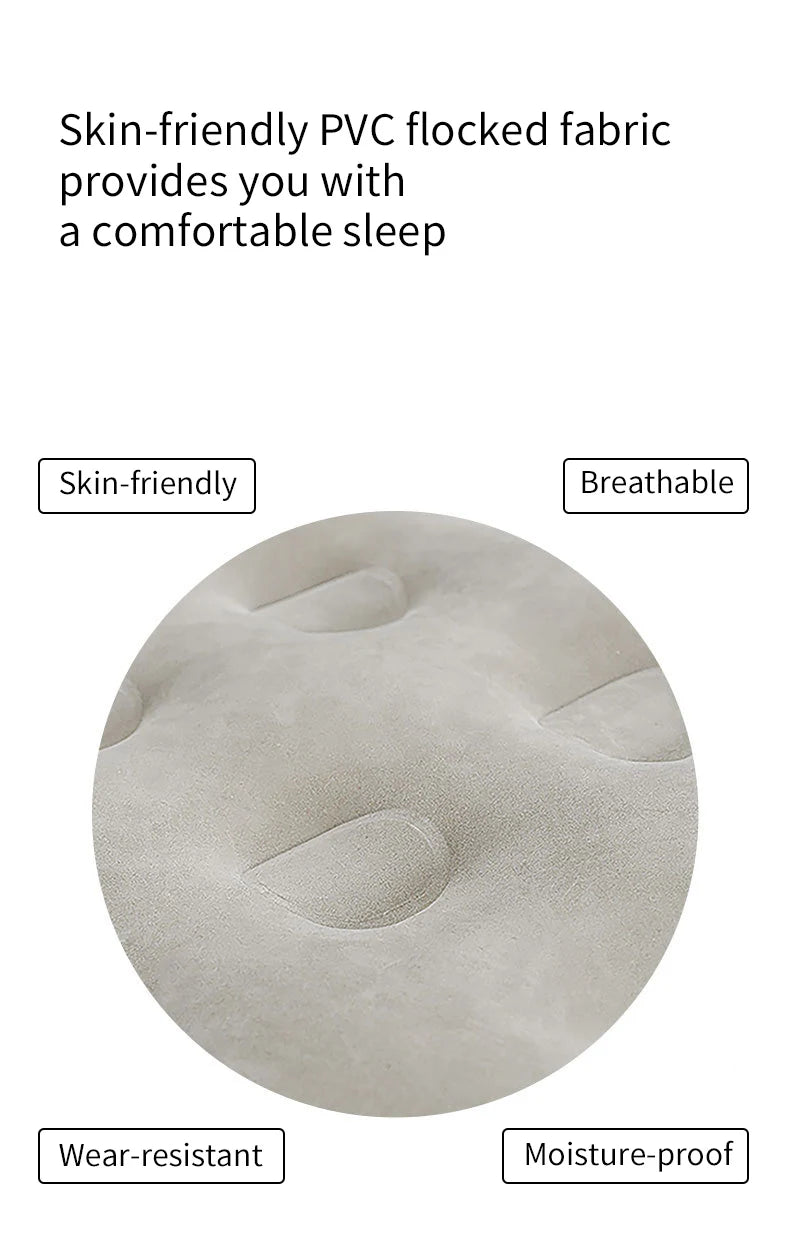 AZULBLANCO PVC Flocked Inflatable Mattress