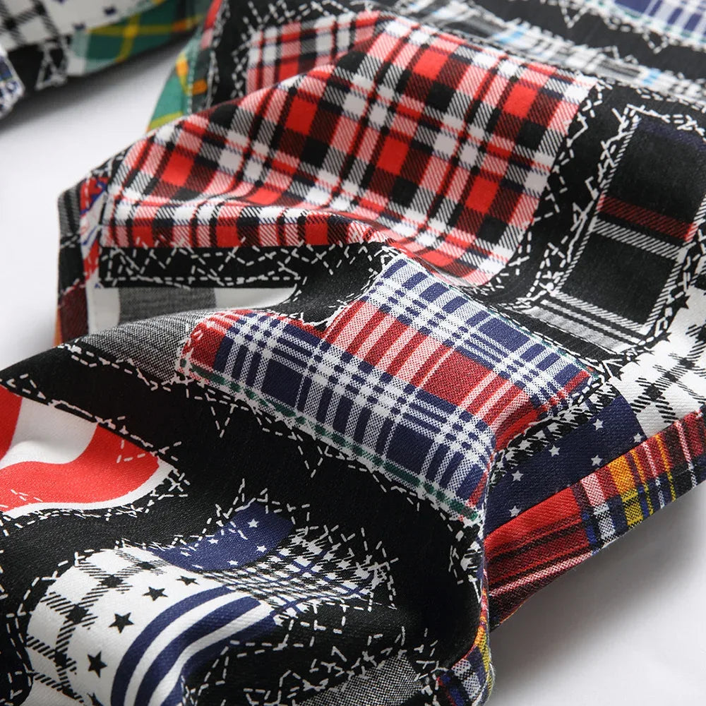 Men's Digital Print Jeans - ShopHub