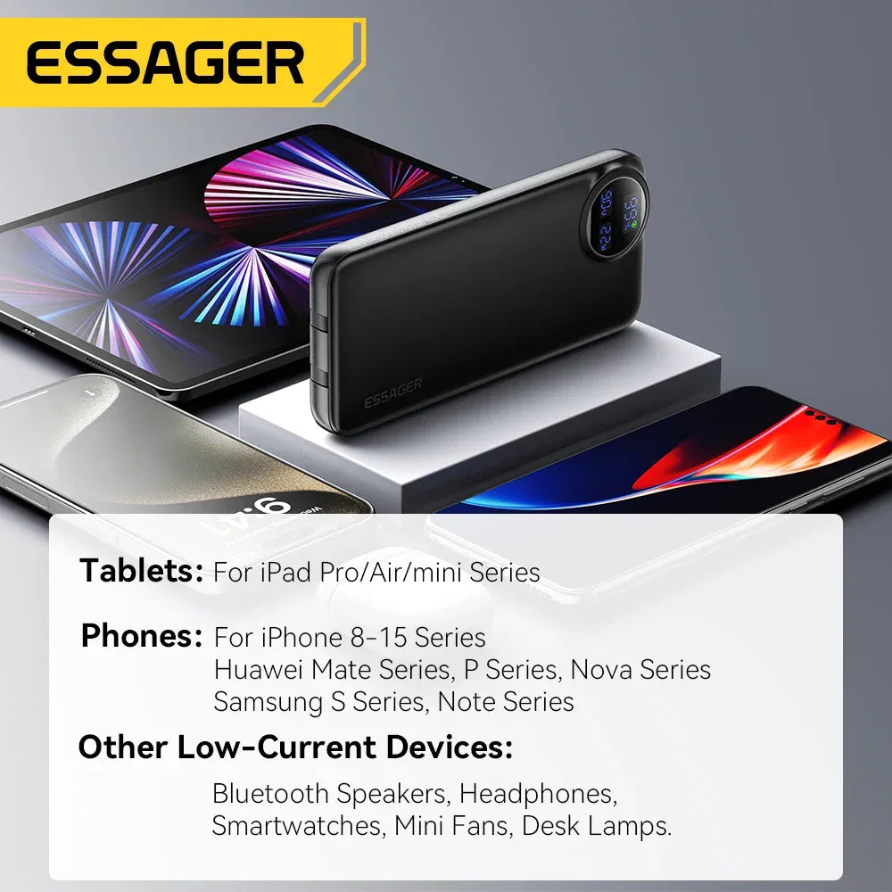 Essager 10000mAh, 20000mAh & 30000mAh Power Bank - ShopHub