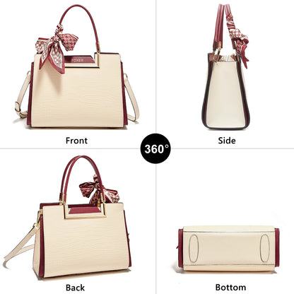 FOXER Luxury Leather Handbag — Premium Cowhide Craftsmanship