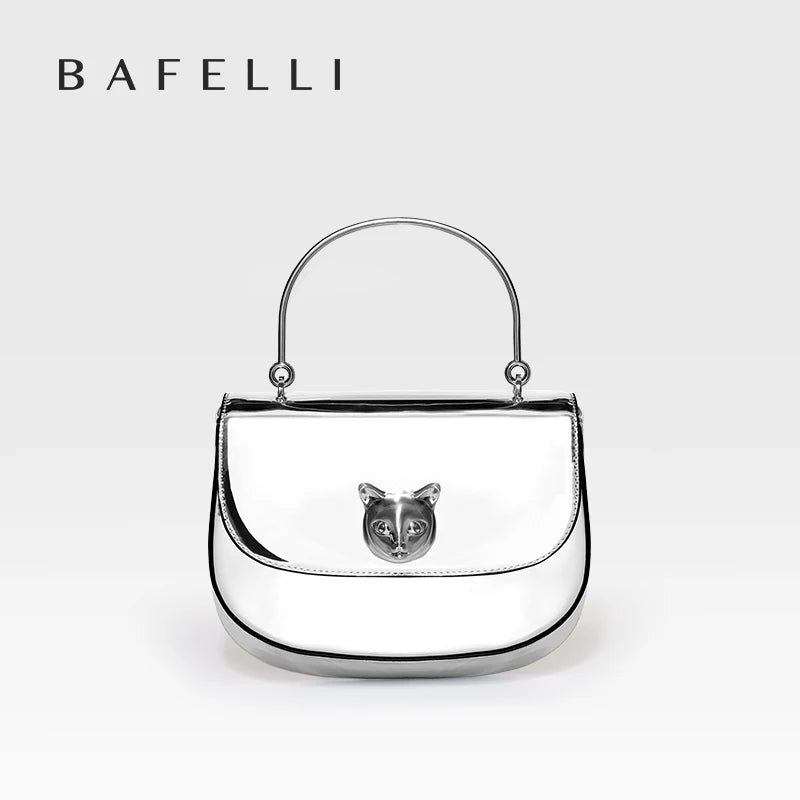 BAFELLI 2026 NEW WOMEN'S HANDBAG CAT EVENING PURSE LUXURY BRAND DESIGNER STYLE FASHION CASUAL CROSSBODAY LEATHER STYLISH