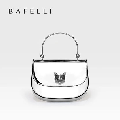 BAFELLI 2026 NEW WOMEN'S HANDBAG CAT EVENING PURSE LUXURY BRAND DESIGNER STYLE FASHION CASUAL CROSSBODAY LEATHER STYLISH