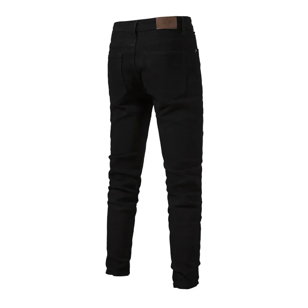 AIOPESON Men's Slim Fit Straight Jeans - ShopHub