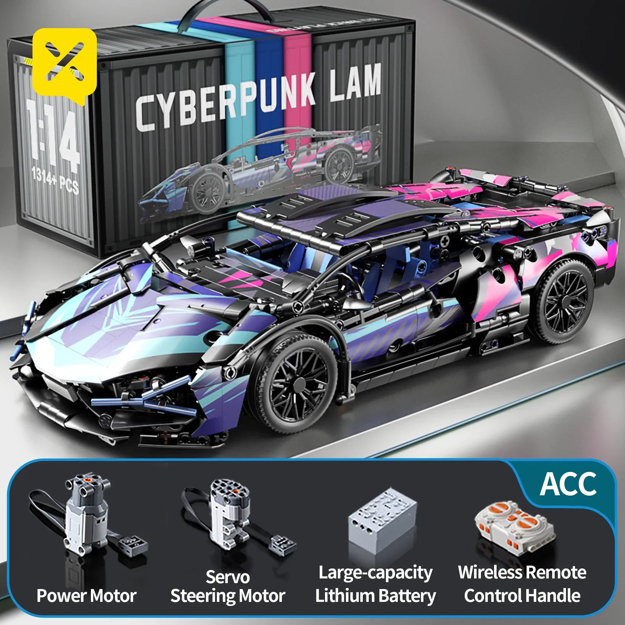 TOYLINX 1314PCS Speed Car Building Block Set! - ShopHub