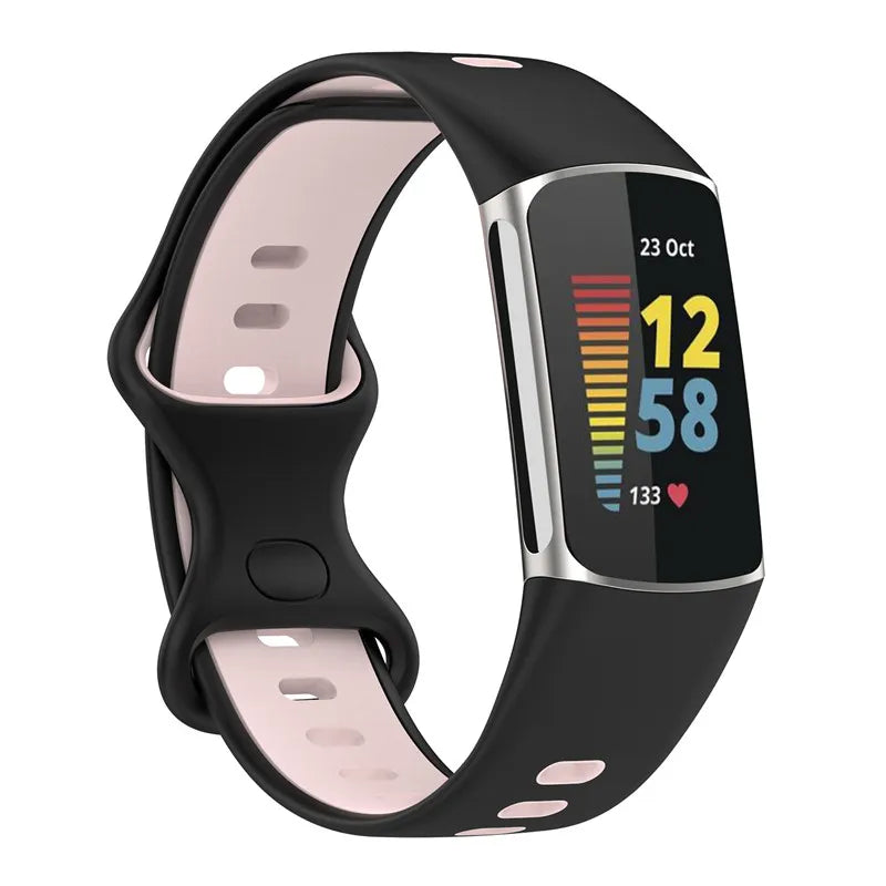 Rubber Sport Strap for the Fitbit Charge 5/6 Series (available in 21 colours) Habicare
