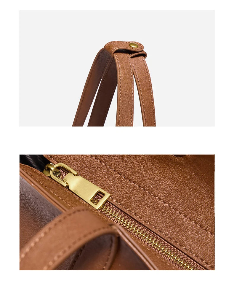FOXER Women's Cow Leather Tote Shoulder Bag