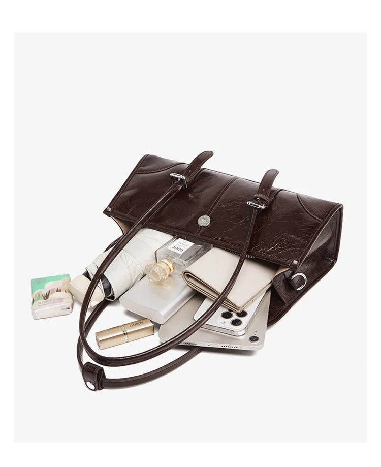 FOXER Women's Genuine Leather Shoulder Bag