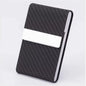 RFID Business Credit Card Holders Luxury Leather Men Wallets Metal Bank Cardholder Case Storage Visit Purses Minimalist Wallet