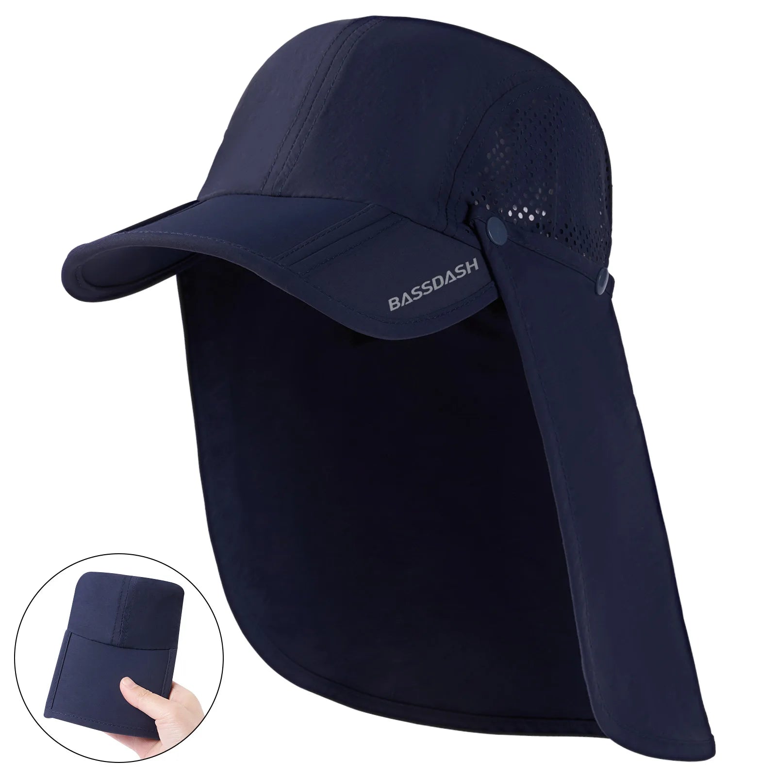 BASSDASH UPF 50+ Foldable Fishing Hat