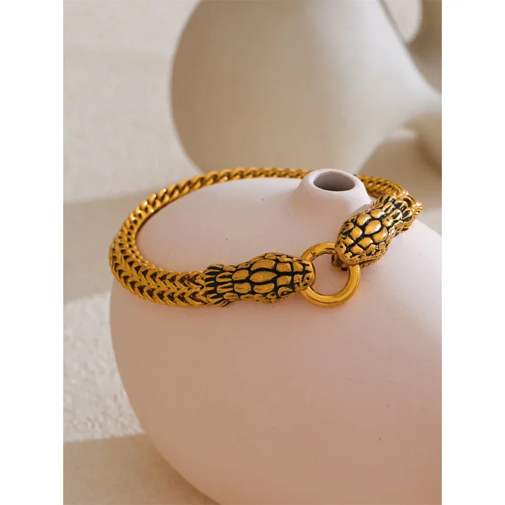 23cm Men's Snake Bracelet - ShopHub