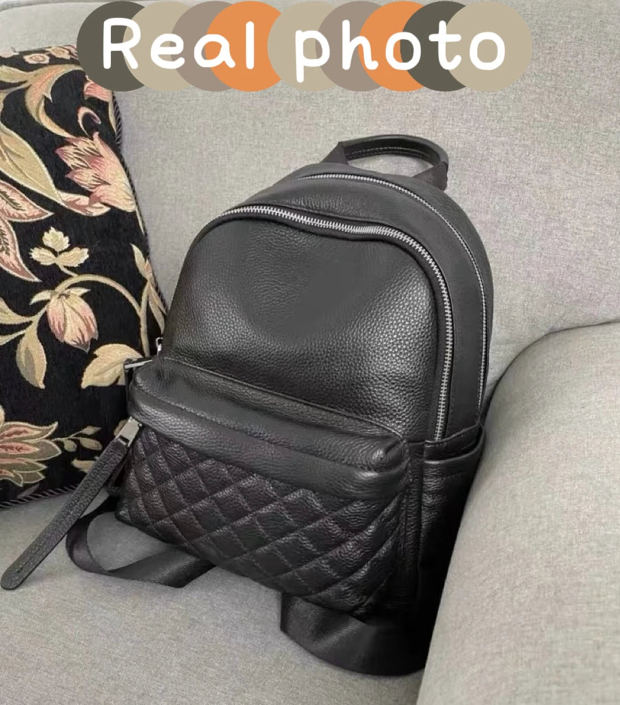 ZOOLER Full Skin 100%Genuine Leather Backpack Black Women's New Fashion Large Travel Bag Designer Business Need #SC1518