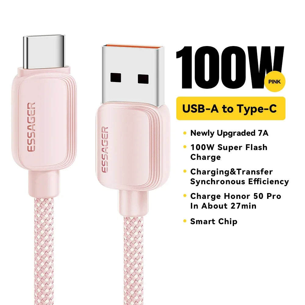 Essager 7A 100W USB Type C Cable - ShopHub