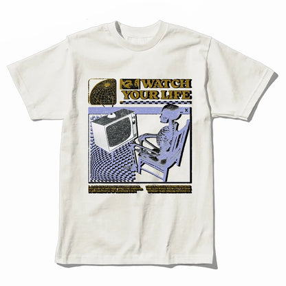 COOLMIND U0005 Funny Skull Graphic Cotton Tee