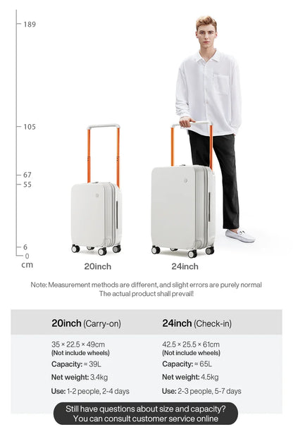Mixi Wide Handle Travel Trolley Case
