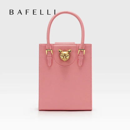 BAFELLI 2026 NEW WOMEN'S HANDBAG CAT LUXURY BRAND DESIGNER ORIGINAL STYLE TRENDING SHOULDER CASUAL BAGS MINI TOTE CROSSBODY