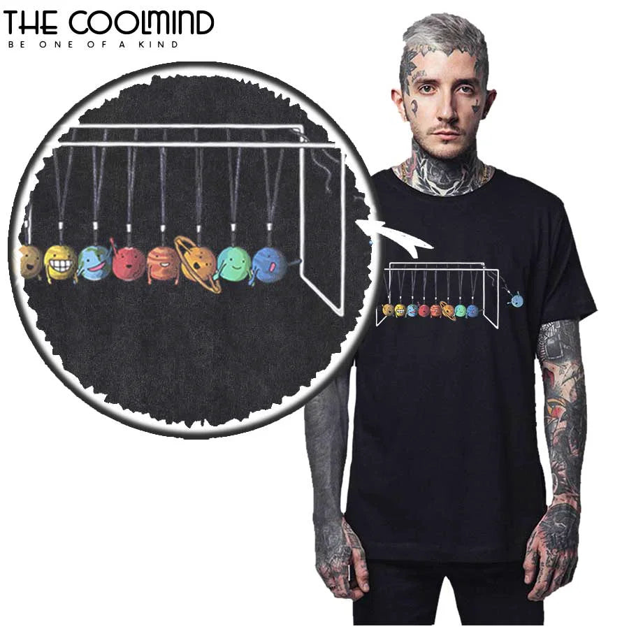 COOLMIND Aa73-P150T Cosmic Humour Cotton Tee
