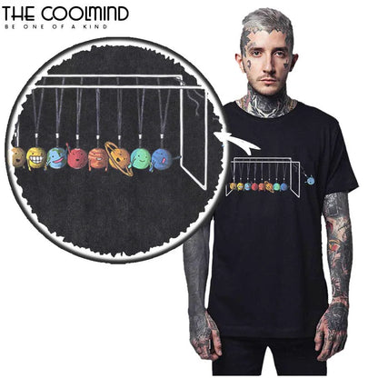 COOLMIND Aa73-P150T Cosmic Humour Cotton Tee