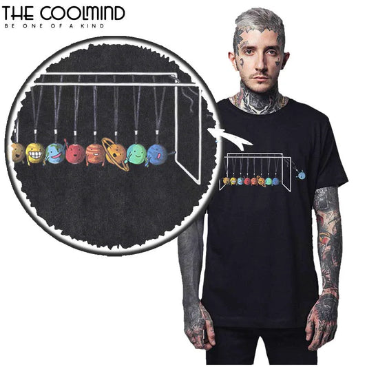 COOLMIND Aa73-P150T Cosmic Humour Cotton Tee