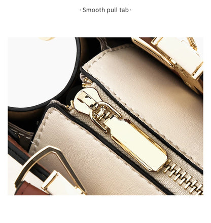 FOXER Luxury Embroidery Women's Handbag Split Leather Elegant Lady Tote Bag Chinese Style Shoulder Bag Best Mother's Day Gift