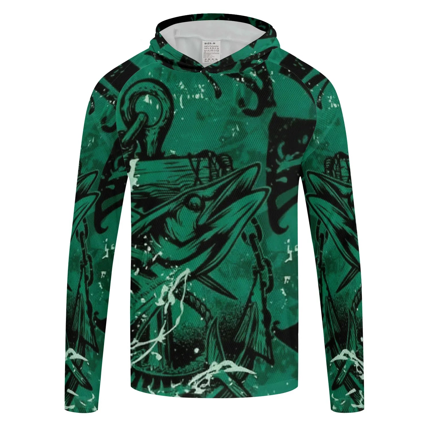 Man's Outdoor Camouflage Moisture Wicking Fishing Tops