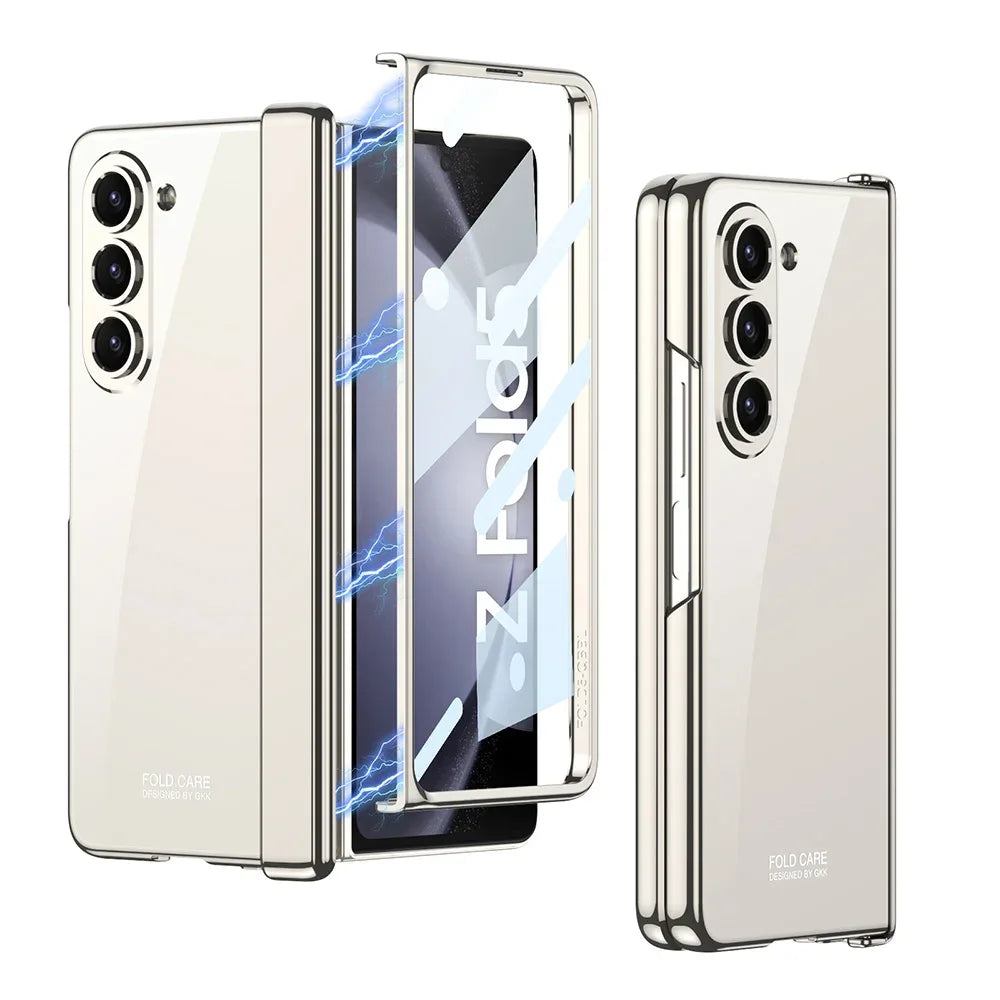 GKK Magnetic Hinge Outer Glass Case for Galaxy Z Fold 4 & 5 - ShopHub