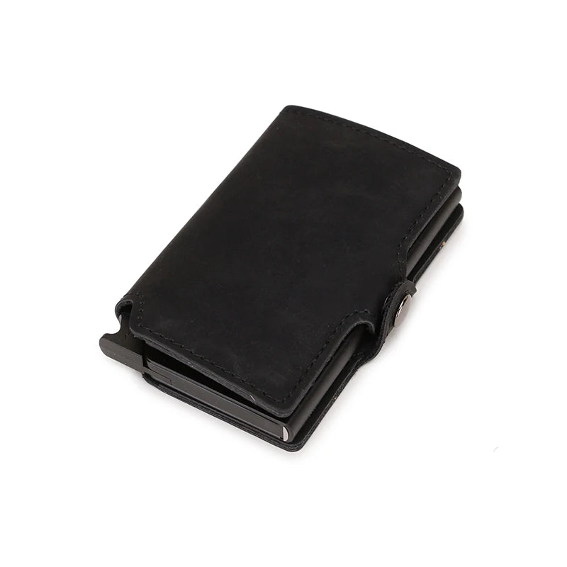 Anti Rfid Credit Card Holder Men Wallet Metal Smart Slim Thin Wallet Bank Credit Cardholder Case