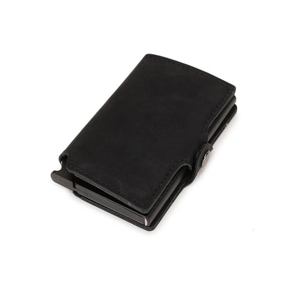 Anti Rfid Credit Card Holder Men Wallet Metal Smart Slim Thin Wallet Bank Credit Cardholder Case