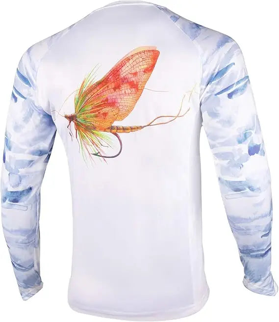 Men's Fishing Hoodie with 3D Printed Sun Protection Suit - Long Sleeved Fishing Top