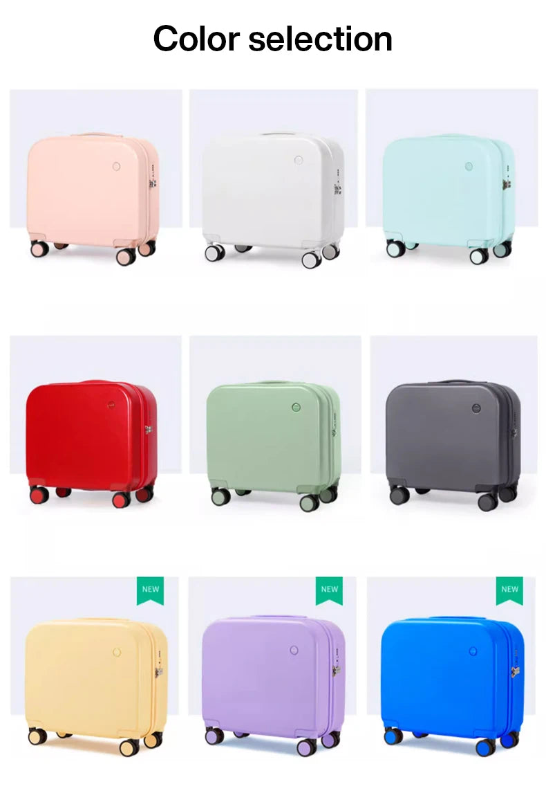 Mixi 16 Inch Carry On Suitcase