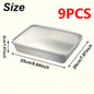 9-Piece Stackable Stainless Steel Baking Containers