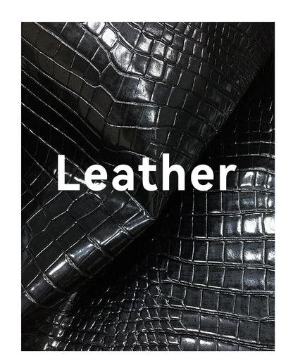 BAFELLI Crocodile-Pattern Leather Shoulder Bag