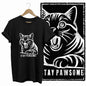 COOLMIND Black Cat Graphic T-Shirt | Women's 50-Design