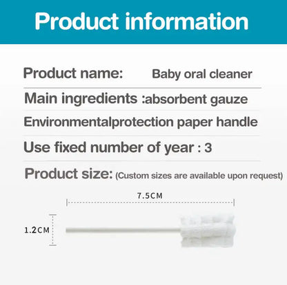 MAMIJOY 30/60pcs Disposable Baby Oral Cleaning Sticks